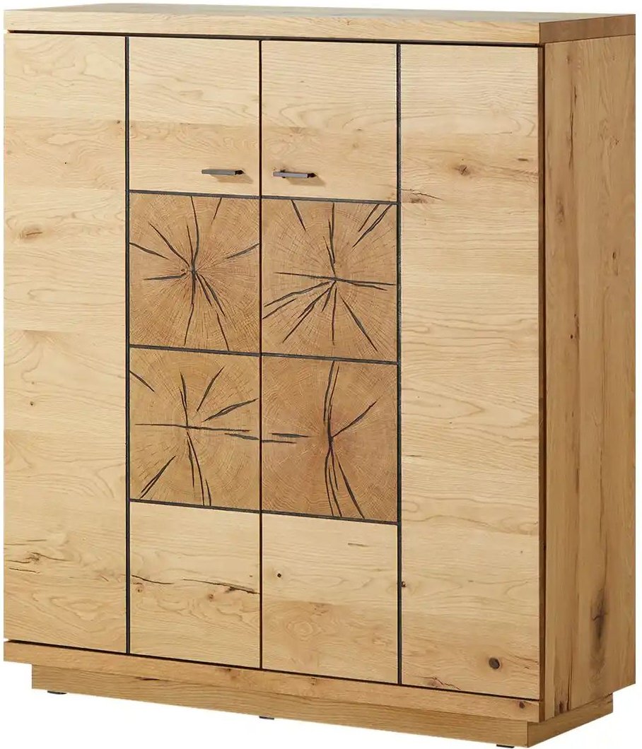 Thumbnail - Gray & Jones Highboard Black Coast Two ¦ holzfarben ¦ Maße (cm): B: 120 H: 136 T: 42.0 Kommoden & Sideboards > Highboar...