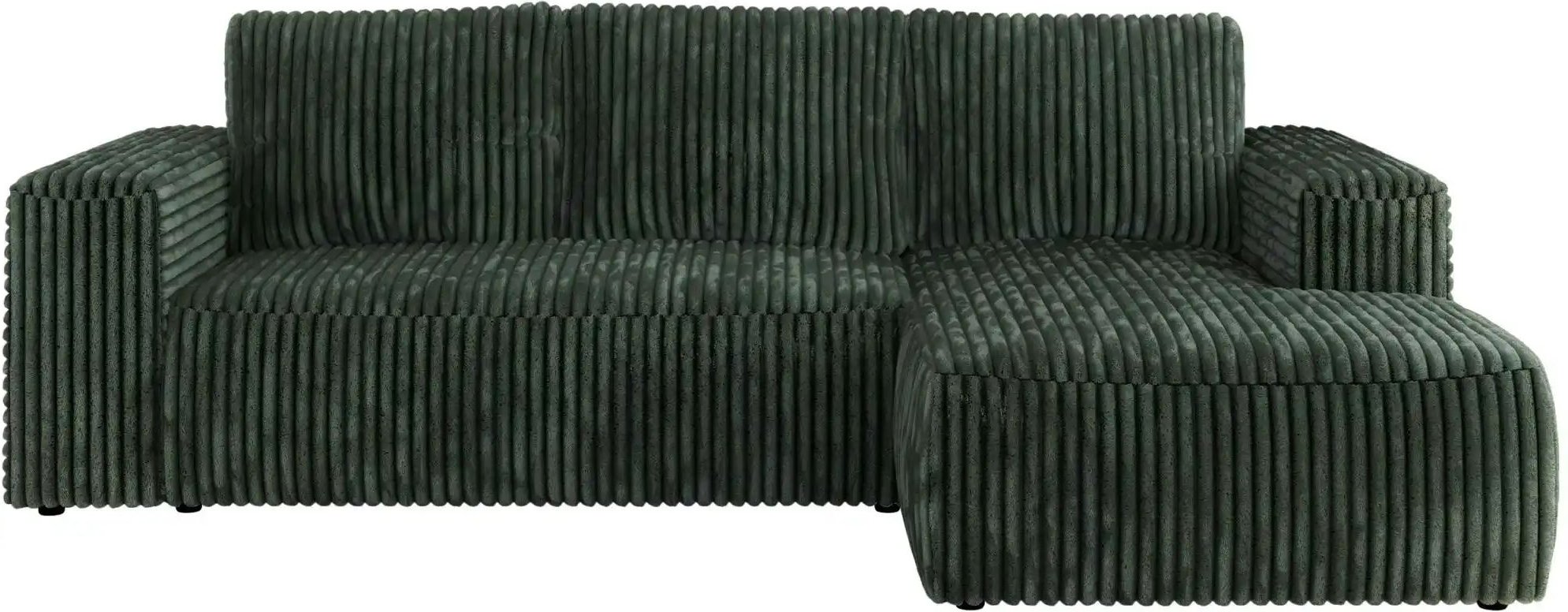 Ecksofa Beige mit Schlaffunktion Trentino ¦ grün ¦ Maße (cm): B: 266 H: 89 Polstermöbel > Sofas > Ecksofas - Höffner