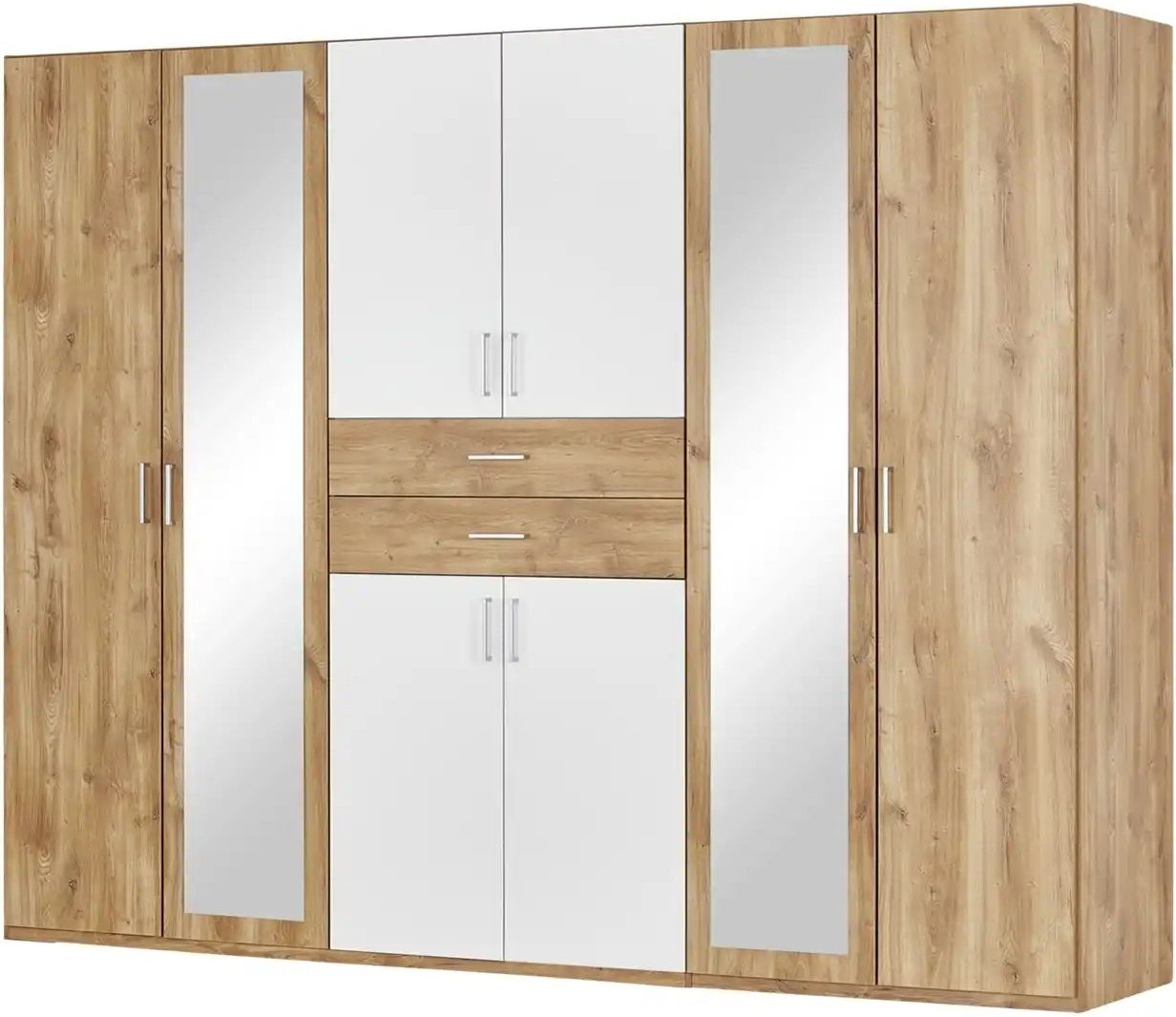 Drehtürenschrank Livingston ¦ holzfarben ¦ Maße (cm): B: 270 H: 208 T: 58.0 Schränke > Kleiderschränke > Drehtürenschrä...