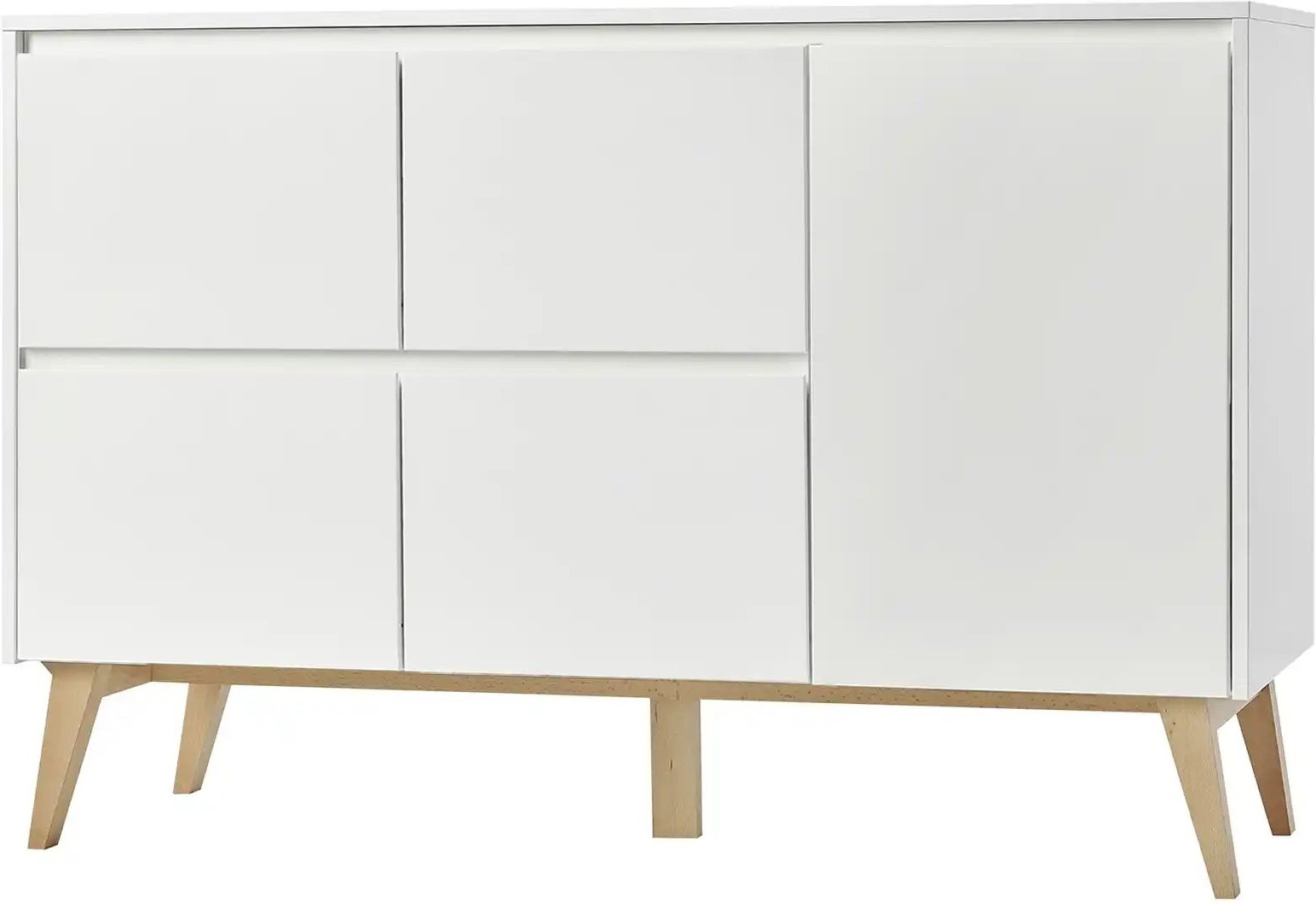 pinio Kommode Swing ¦ weiß ¦ Maße (cm): B: 148,9 H: 92,2 T: 52.5 Kommoden & Sideboards > Kommoden - Höffner