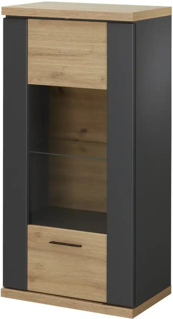 uno Hängevitrine Titan 24 ¦ holzfarben ¦ Maße (cm): B: 66 H: 131 T: 42.0 Schränke > Hängeschränke - Höffner