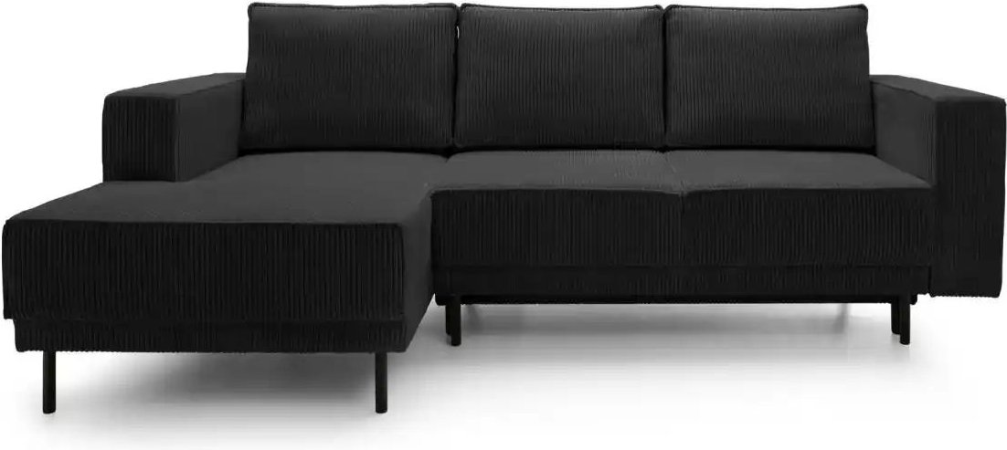 Selsey Ecksofa mit Schlaffunktion Rodario Mini ¦ schwarz ¦ Maße (cm): B: 241 H: 90 Polstermöbel > Sofas > Ecksofas - Höf...
