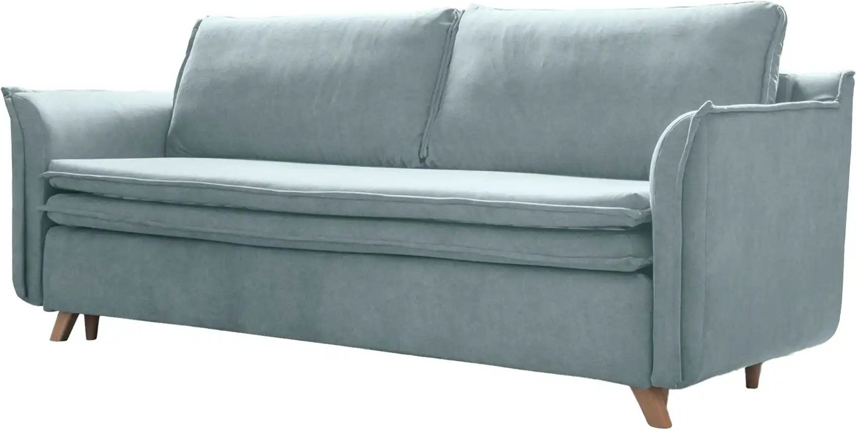 Miuform Einzelsofa mit Schlaffunktion Charming Charlie ¦ blau ¦ Maße (cm): B: 225 H: 85 Polstermöbel > Sofas > 3-Sitzer ...