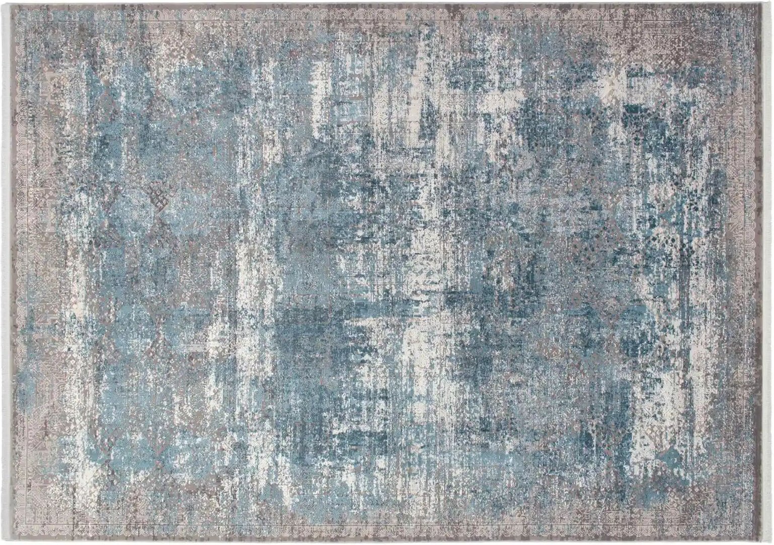 Musterring Webteppich Apollo ¦ grau ¦ Viskose,Synthetische Fasern ¦ Maße (cm): B: 67 H: 0,8 Teppiche > Wohnteppiche - H...