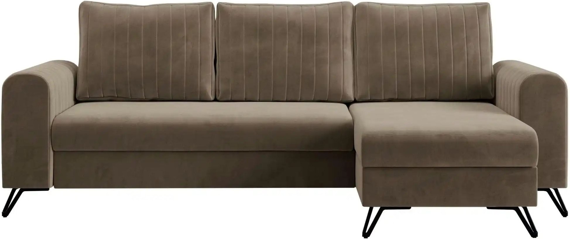 Ecksofa mit Schlaffunktion Axel ¦ braun ¦ Maße (cm): B: 242 H: 90 Polstermöbel > Sofas > 3-Sitzer - Höffner