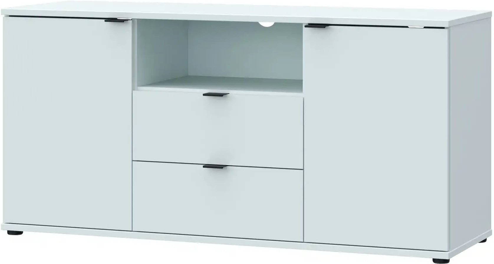 TV-Lowboard  Gannano ¦ grau ¦ Maße (cm): B: 129,8 H: 63,1 T: 41.3 Kommoden & Sideboards > Lowboards - Höffner