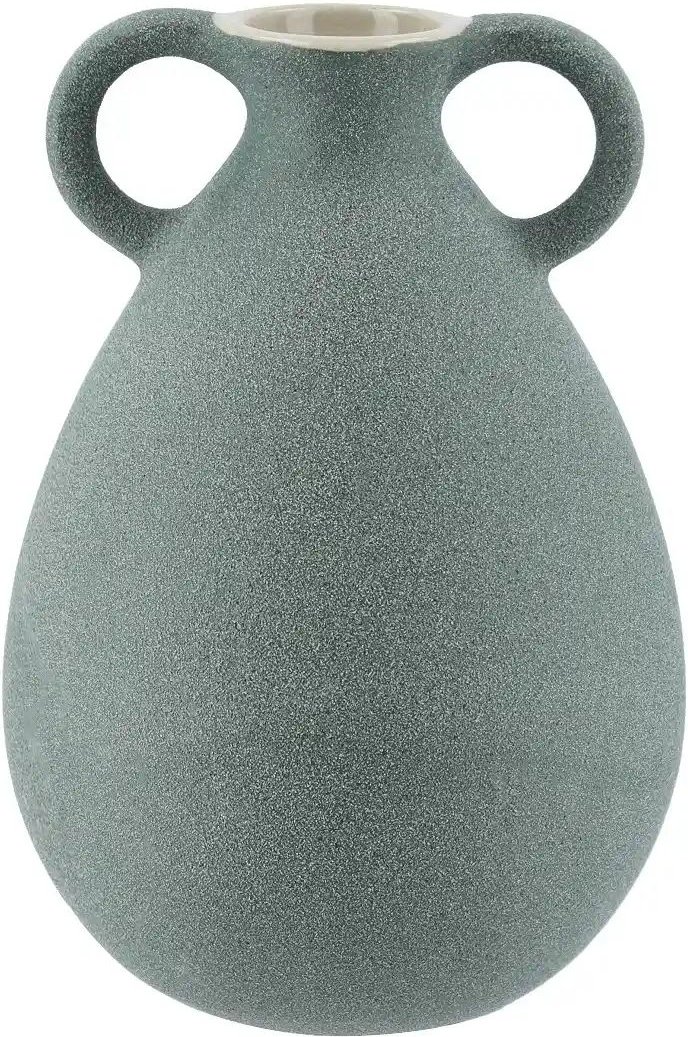 Vase ¦ blau ¦ Steingut ¦ Maße (cm): H: 18,5 Ø: 13 Accessoires > Vasen - Höffner
