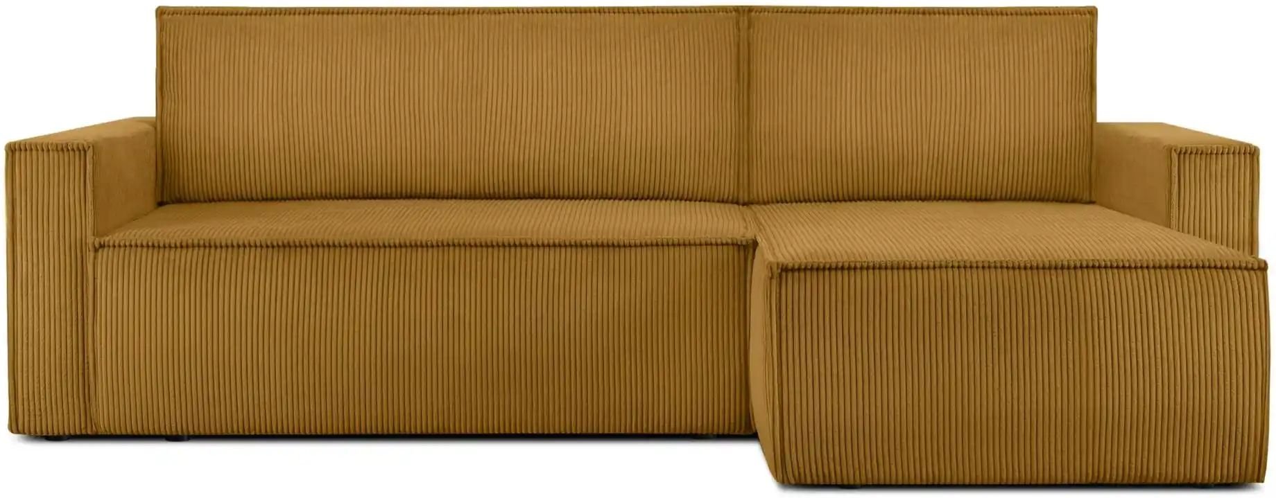 KONSIMO Ecksofa Napi ¦ gelb ¦ Maße (cm): B: 246 H: 89 Polstermöbel > Sofas > 3-Sitzer - Höffner