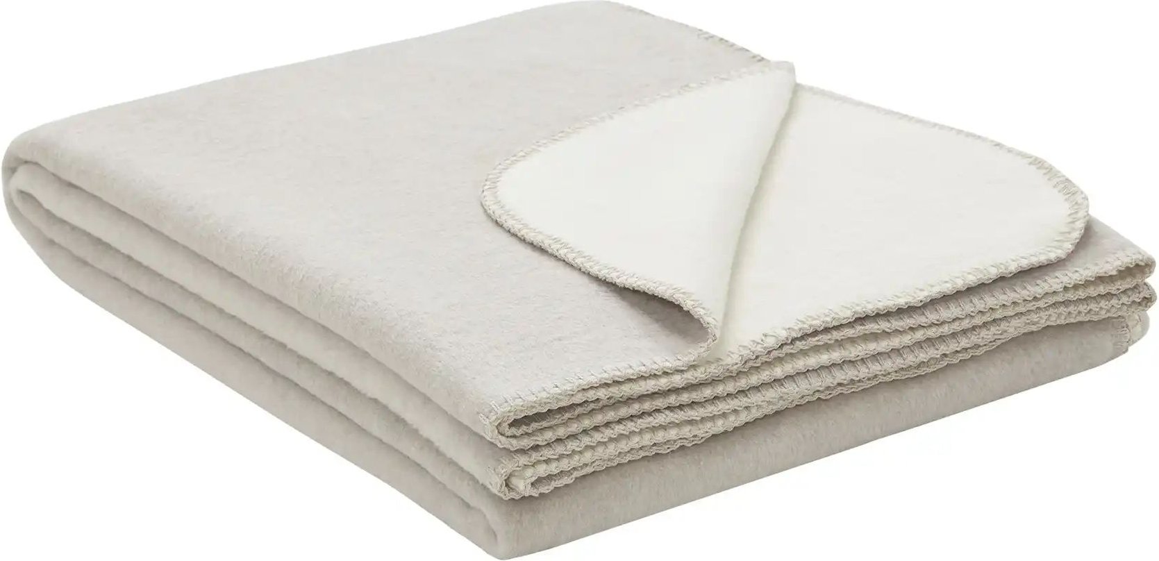 Biederlack Wendeplaid  Carla ¦ beige ¦ Baumwollmischgewebe ¦ Maße (cm): B: 150 Dekokissen & Decken > Kuscheldecken & Woh...