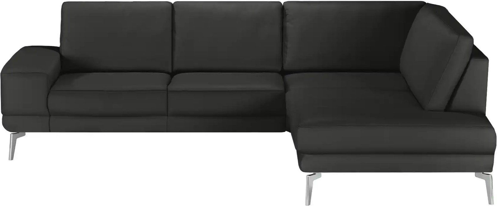 Thumbnail - meinSofa Ecksofa aus Leder Dana ¦ schwarz ¦ Maße (cm): B: 269 H: 86 T: 222.0 Polstermöbel > Sofas > Ecksofas - Höffner