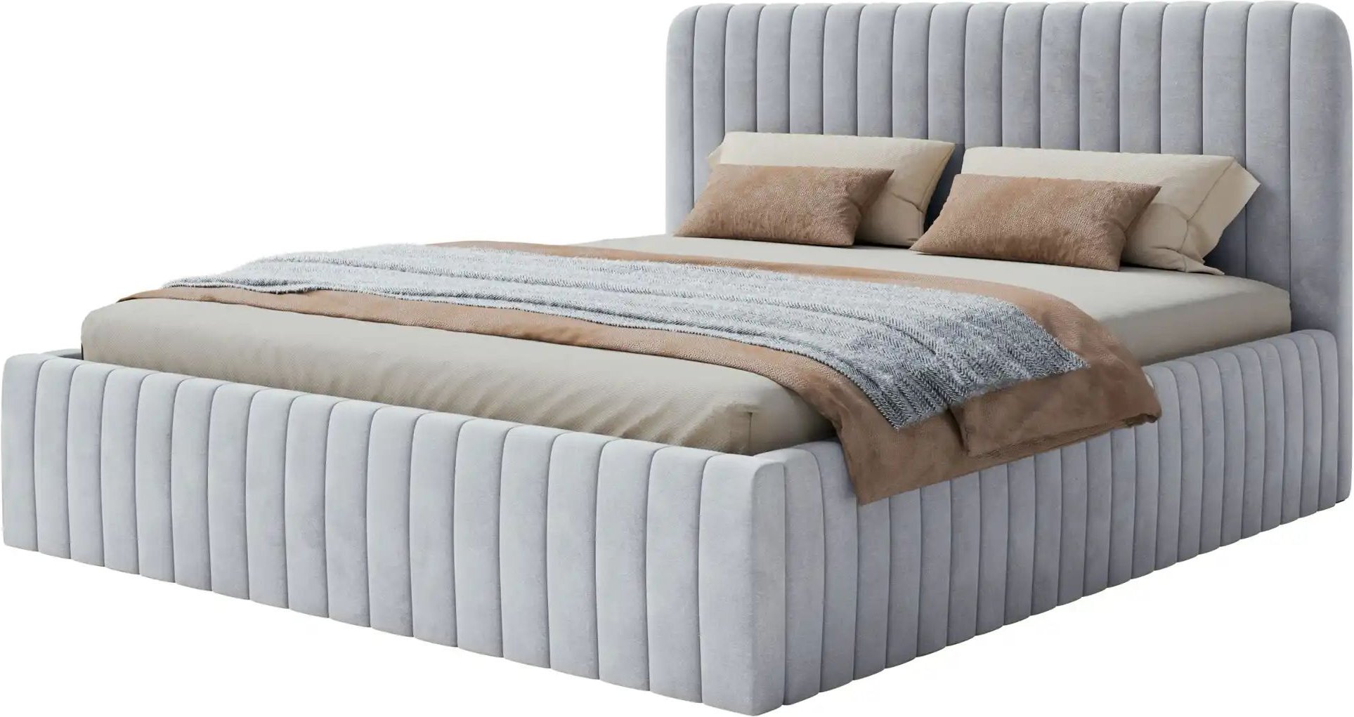 Selsey Polsterbett mit Bettkasten Saliano ¦ grau ¦ Maße (cm): B: 173 H: 109 Betten > Polsterbetten - Höffner