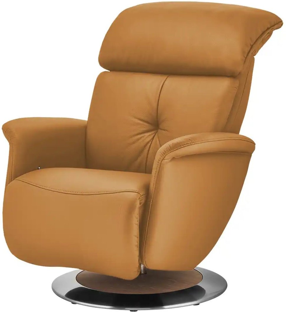 Thumbnail - himolla Funktionssessel Leder 7708 ¦ orange ¦ Maße (cm): B: 79 H: 99 T: 101.0 Polstermöbel > Sessel > Fernsehsessel - Hö...