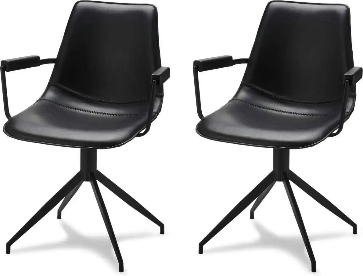 Furnhouse Esszimmerstuhl 2er-Set Isabel ¦ schwarz ¦ Maße (cm): B: 59 H: 85 Stühle > Polsterstühle - Höffner