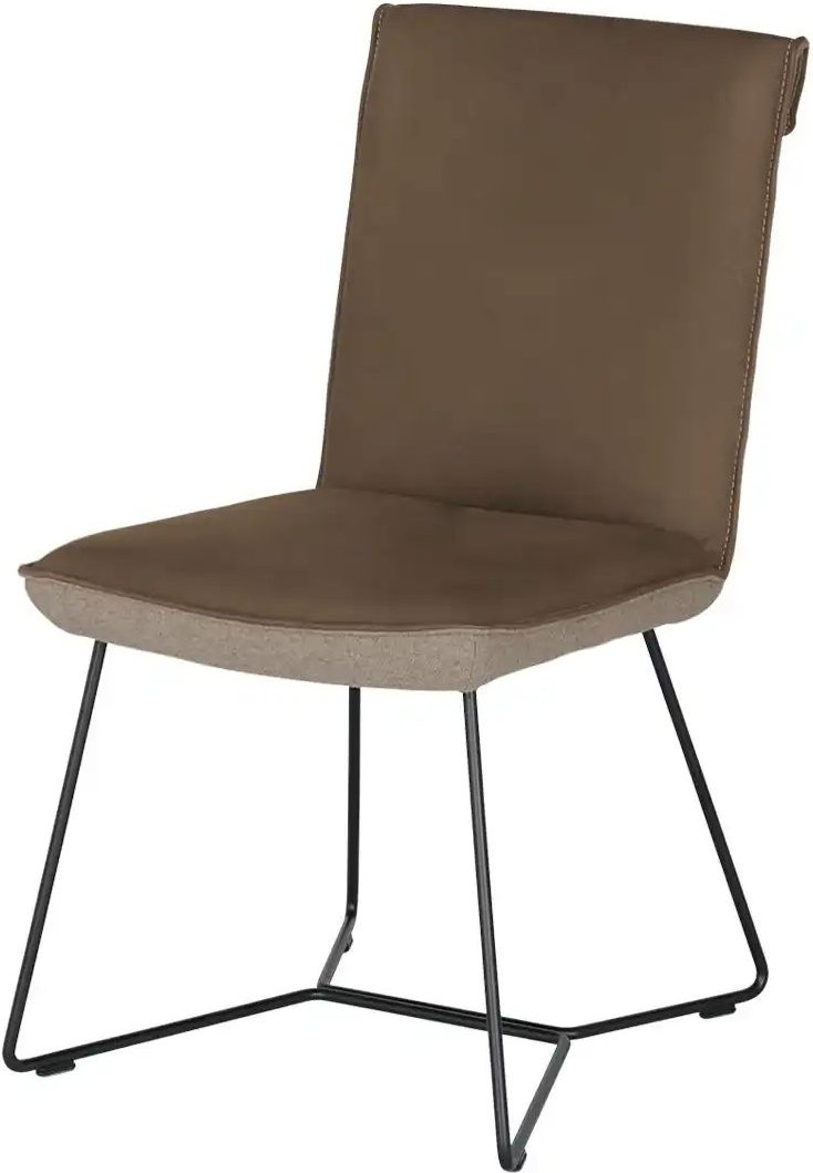 KOINOR Kufenstuhl Leder Schwof ¦ braun ¦ Maße (cm): B: 48 H: 90 T: 64.0 Stühle > Küchenstühle > Polster Küchenstühle - ...