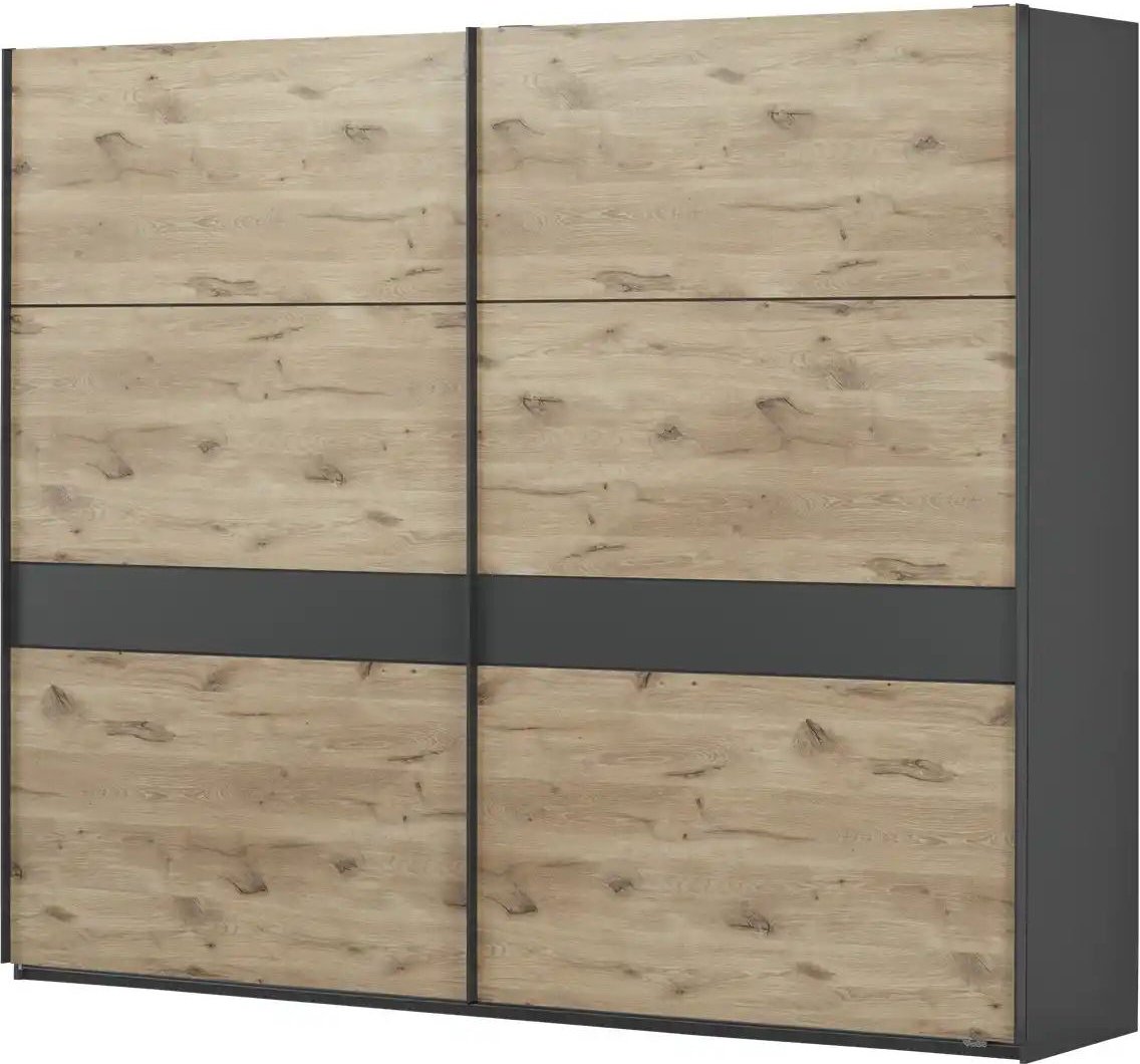 Thumbnail - uno Schwebetürenschrank in Viking Oak hell Bilbao ¦ holzfarben ¦ Maße (cm): B: 270 H: 225,5 T: 60.0 Schränke > Kleidersc...