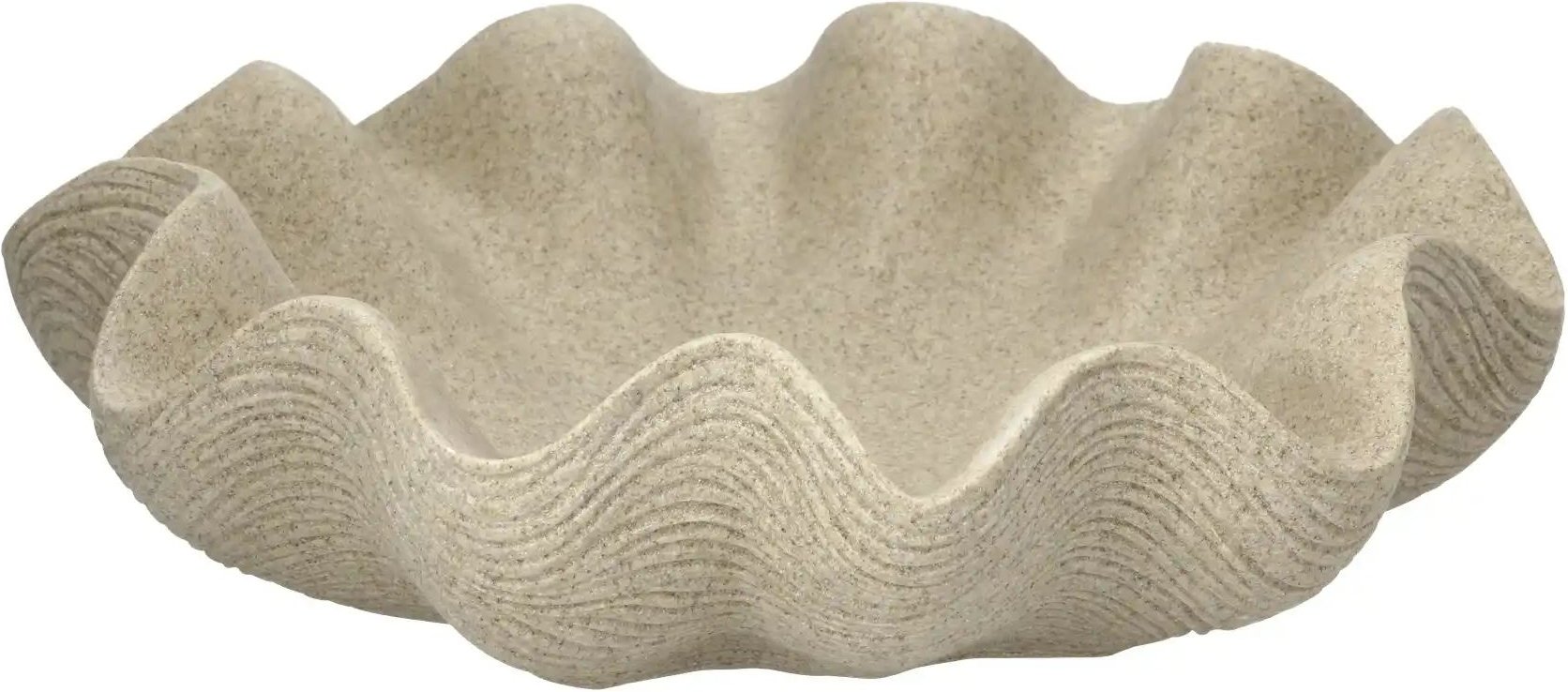 HOME STORY Deko Schale ¦ beige ¦ Polyresin (Kunstharz) ¦ Maße (cm): B: 33 H: 9 T: 32.0 Accessoires > Deko-Schalen - Hö...