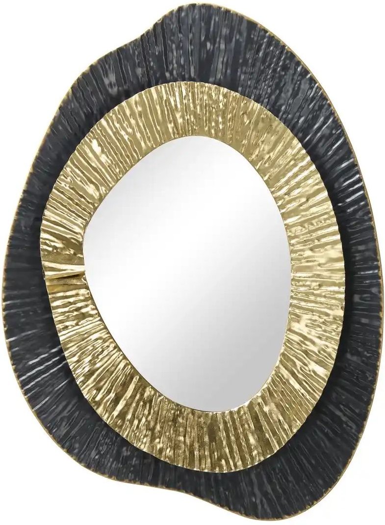 HOME STORY Wandspiegel ¦ schwarz ¦ Metall,Glas ¦ Maße (cm): B: 80 H: 7 T: 59.5 Accessoires > Spiegel - Höffner