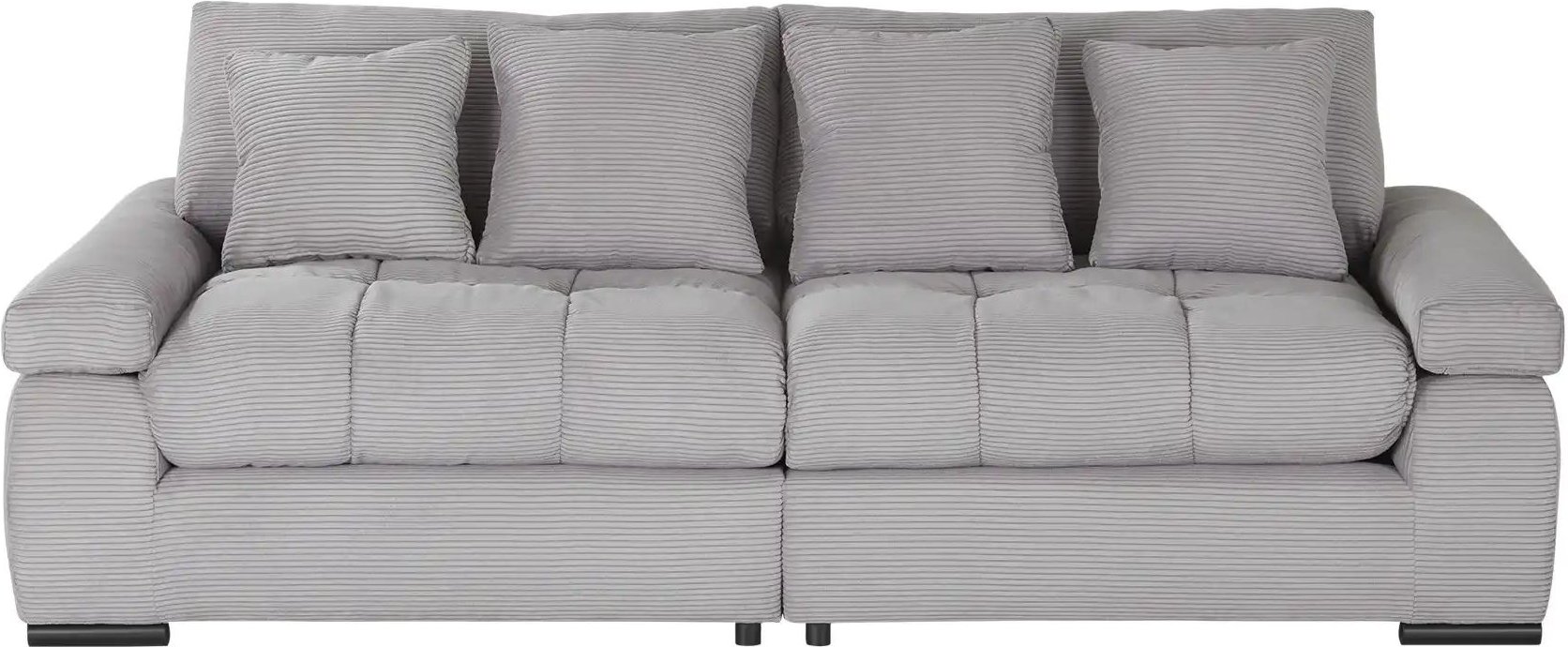bobb Big Sofa Hella ¦ grau ¦ Maße (cm): B: 262 H: 96 T: 140.0 Polstermöbel > Sofas > 2-Sitzer - Höffner