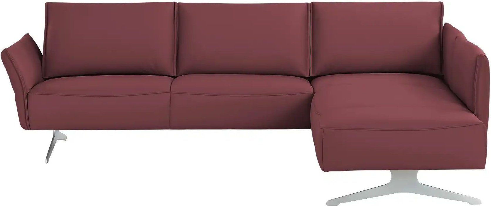 Thumbnail - KOINOR Ecksofa Vineto ¦ rot ¦ Maße (cm): B: 272 H: 83 T: 207.0 Polstermöbel > Sofas > Ecksofas - Höffner