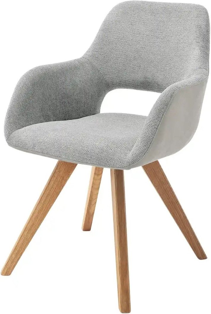 Woodford Armlehnstuhl Lucina ¦ grau ¦ Maße (cm): B: 56 H: 86 T: 64.0 Stühle > Esszimmerstühle > Esszimmerstühle mit Arm...