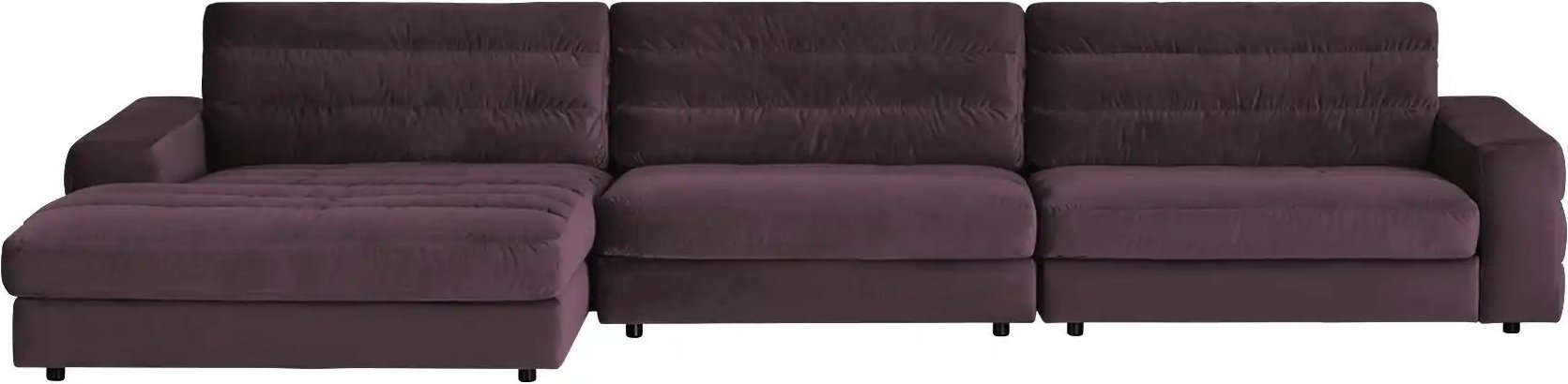 Ecksofa Samt Scarlatti ¦ lila/violett ¦ Maße (cm): B: 416 H: 83 T: 205.0 Polstermöbel > Sofas > Ecksofas - Höffner