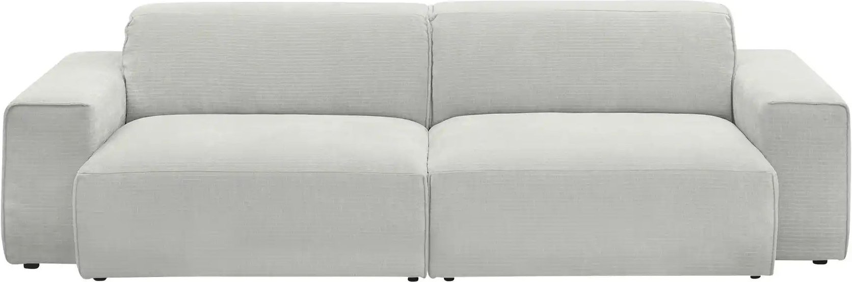 Gray & Jones Einzelsofa im Trendstoff Baltic Breeze ¦ grau ¦ Maße (cm): B: 216 H: 71 T: 101.0 Polstermöbel > Sofas > 2-S...