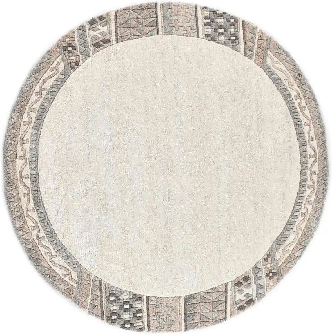 THEKO Wollteppich  Nakarta ¦ beige ¦ Wolle ¦ Maße (cm): B: 190 H: 1,2 Teppiche > Wohnteppiche - Höffner