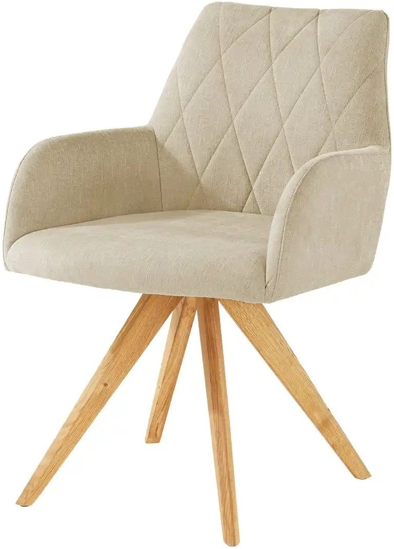 Woodford Armlehnstuhl Bristol ¦ creme ¦ Maße (cm): B: 60 H: 88 T: 67.0 Stühle > Esszimmerstühle > Esszimmerstühle mit A...