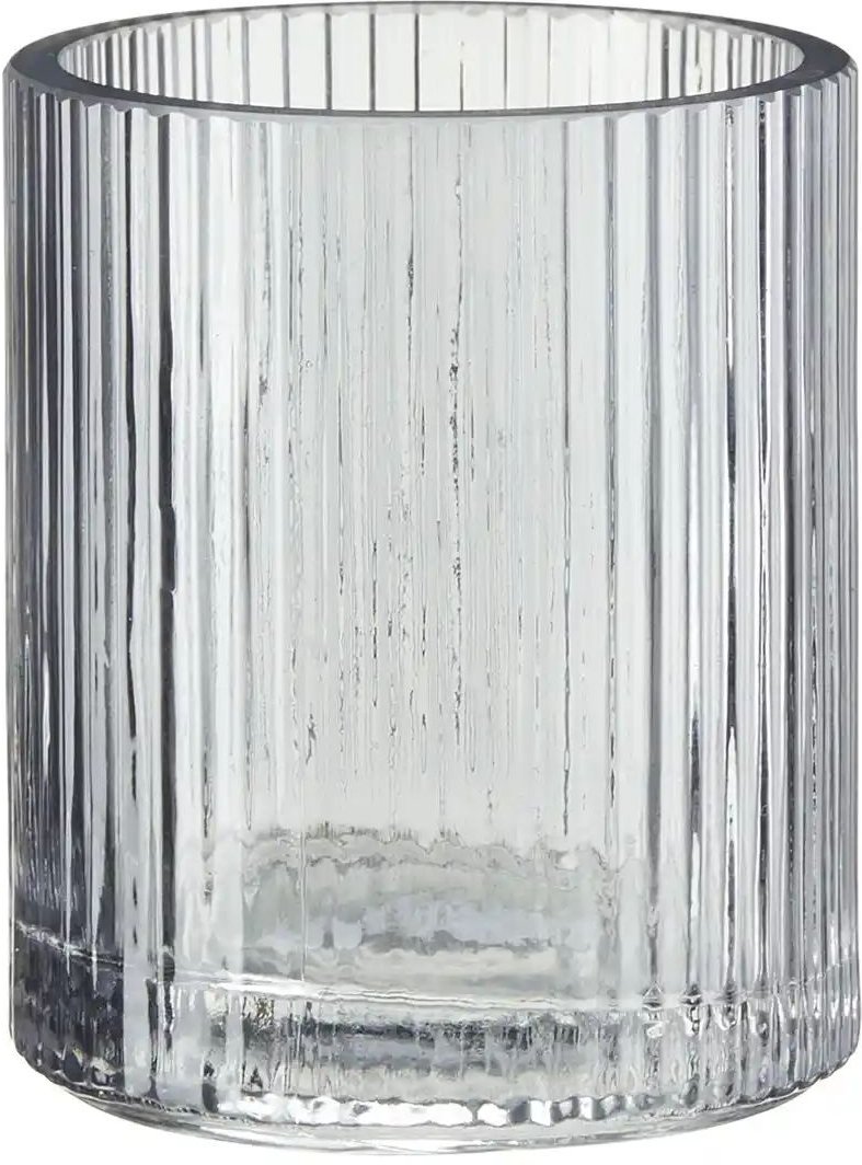 HOME STORY Teelichtglas ¦ grau ¦ Glas ¦ Maße (cm): H: 10,5 Ø: 9 Accessoires > Kerzen & Kerzenständer > Teelichthalter...