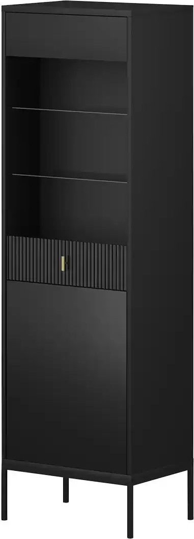 Vitrine Maglione ¦ schwarz ¦ Maße (cm): B: 53,9 H: 175 T: 39.0 Schränke > Vitrinen - Höffner