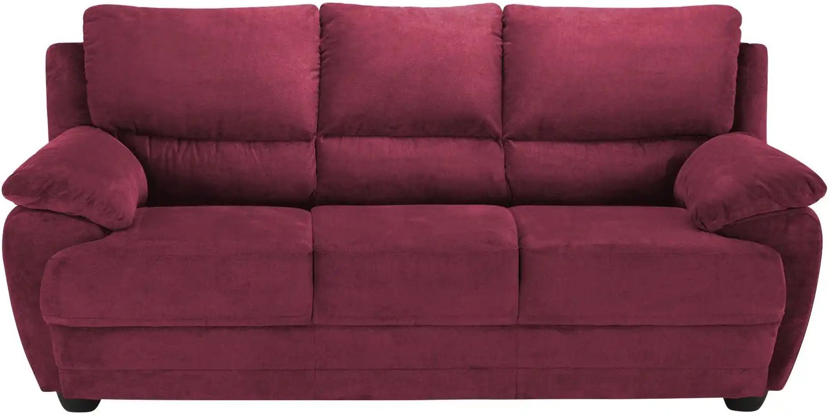 uno Sofa 3-sitzig aus Mikrofaser Nebolo ¦ rot ¦ Maße (cm): B: 209 H: 97 T: 100.0 Polstermöbel > Sofas > 3-Sitzer - Höffn...