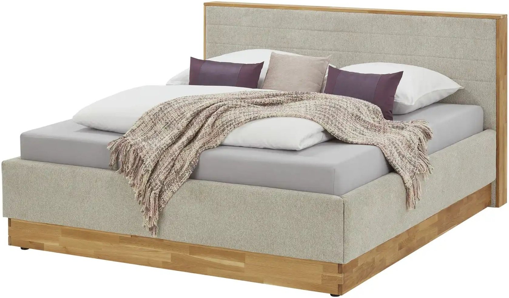 Gray & Jones Polsterbett mit Stauraum  Peseta ¦ beige ¦ Maße (cm): B: 199 H: 113 Betten > Komfortbetten - Höffner