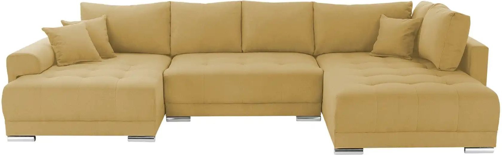 Wohnlandschaft mit Schlaffunktion Lemie ¦ gelb ¦ Maße (cm): B: 356 H: 85 T: 218.0 Polstermöbel > Sofas > Wohnlandschafte...