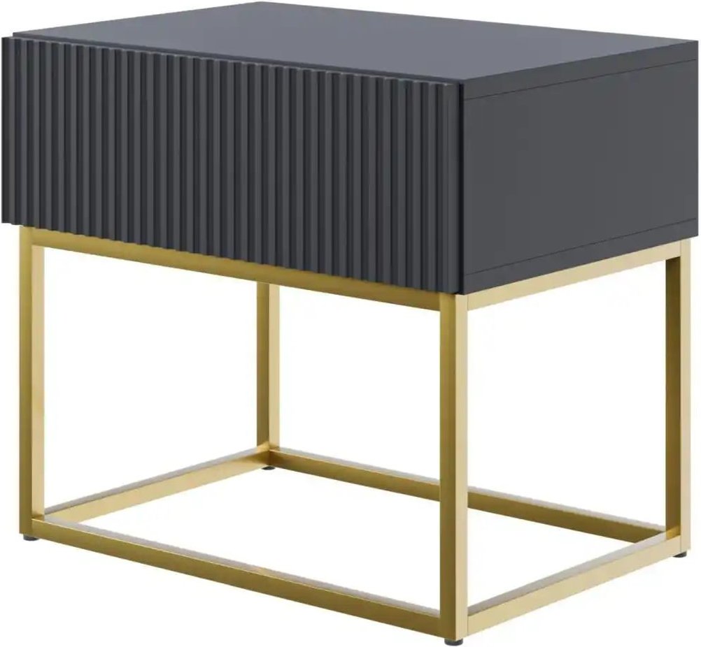 Selsey Nachtkommode mit Kufengestell Veldio ¦ schwarz ¦ Maße (cm): B: 50 H: 44 Tische > Nachttische - Höffner