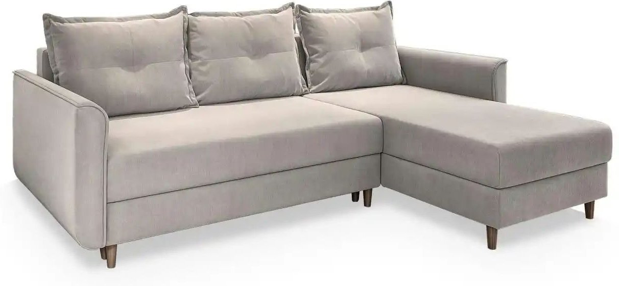 MASSENO Ecksofa mit Schlaffunktion Pisan ¦ beige ¦ Maße (cm): B: 220 H: 91 Polstermöbel > Sofas > Ecksofas - Höffner