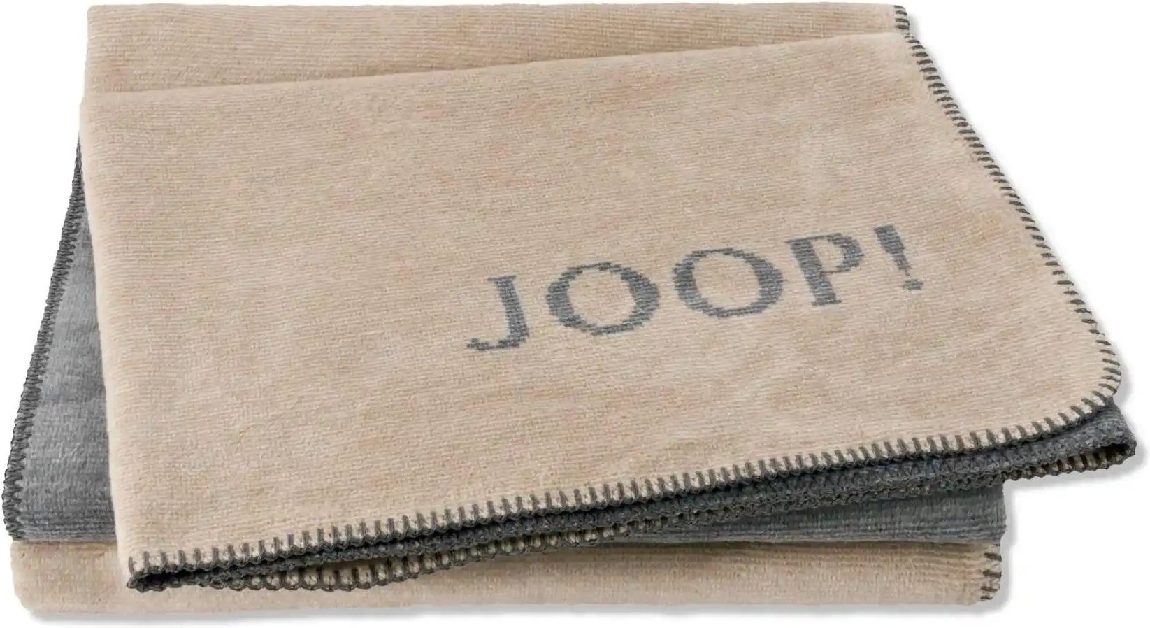JOOP! Wohndecke Melange Doubleface   ¦ grau ¦ Baumwollmischgewebe ¦ Maße (cm): B: 150 H: 1 Dekokissen & Decken > Kuschel...