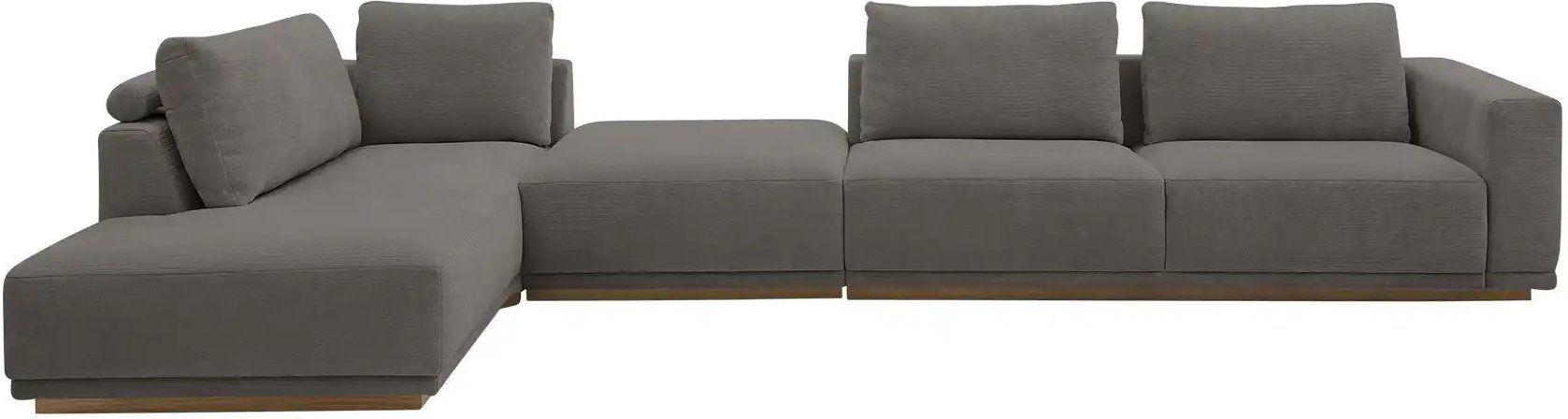 Musterring Ecksofa JustB! PM200 ¦ grau ¦ Maße (cm): B: 395 H: 60 T: 202.0 Polstermöbel > Sofas > Ecksofas - Höffner