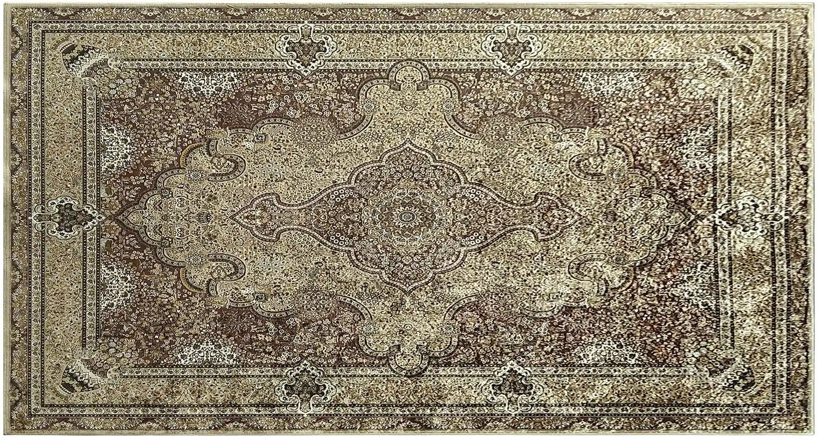 como Kurzflorteppich  Flat Beauty Oriental ¦ gold ¦ Synthetische Fasern ¦ Maße (cm): B: 80 Teppiche > Kurzflorteppiche -...