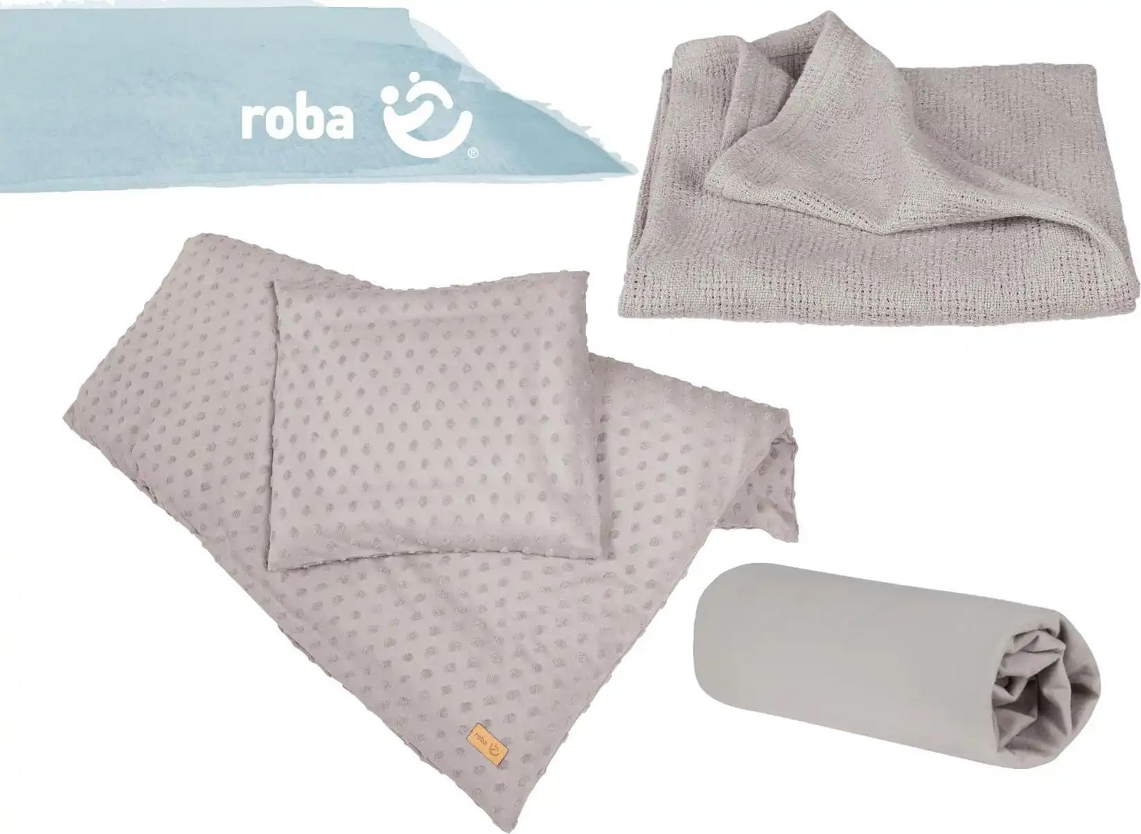 Thumbnail - Roba Geschenkset Schlafen klein Lil Planet ¦ grau ¦ Maße (cm): B: 45 H: 1 Baby > Baby Textilien > Baby Bettwaren - Höff...