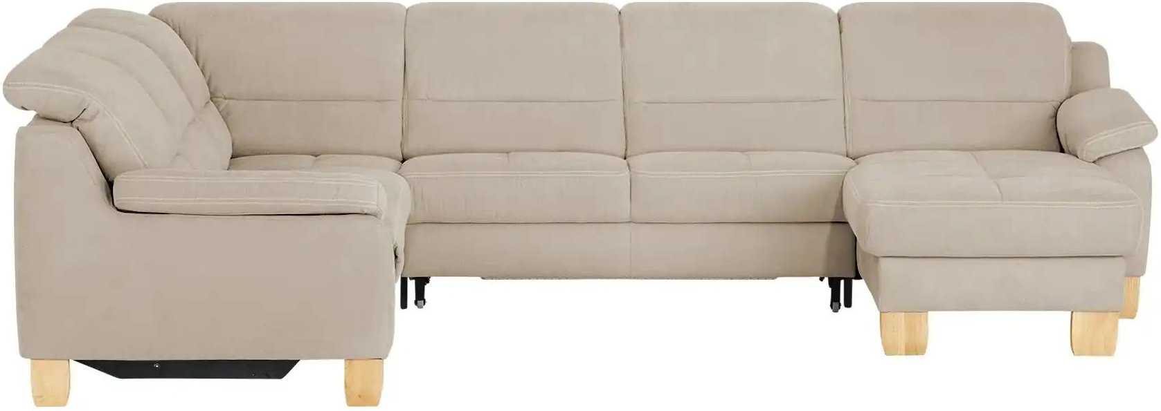 meinSofa Wohnlandschaft aus Mikrofaser Hanna ¦ braun ¦ Maße (cm): B: 322 H: 84 T: 264.0 Polstermöbel > Sofas > Schlafsof...