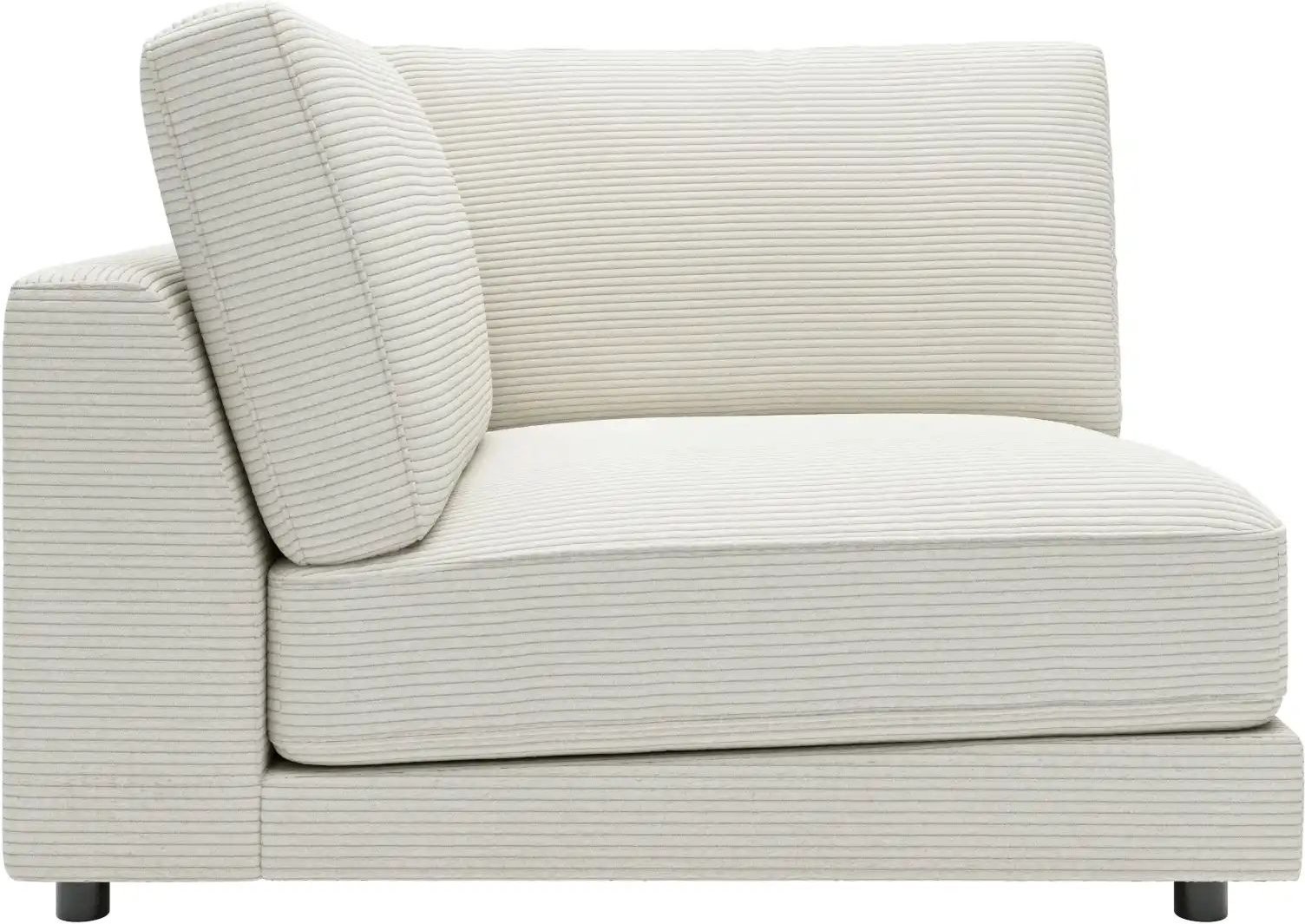 Jette Home Element Ecke in Cord Sila ¦ weiß ¦ Maße (cm): B: 120 H: 85 T: 125.0 Polstermöbel > Sofas > Modulsofas - Höffn...