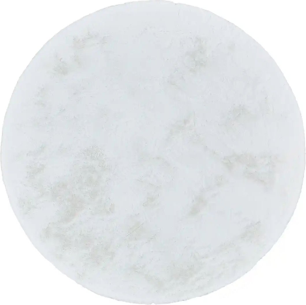 como Hochflorteppich Bunny ¦ weiß ¦ Synthetische Fasern Ø: 160 Teppiche > Hochflorteppiche - Höffner