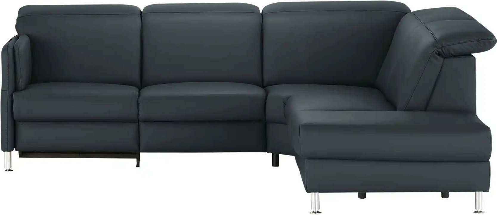 meinSofa Leder-Ecksofa Leon ¦ blau ¦ Maße (cm): B: 259 H: 83 T: 236.0 Polstermöbel > Sofas > 3-Sitzer - Höffner