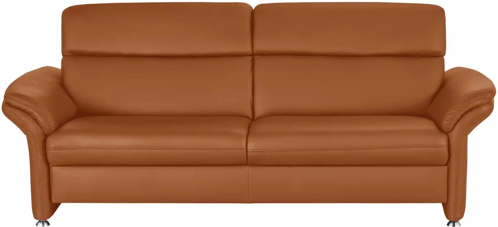 meinSofa Einzelsofa Leder Manon ¦ orange ¦ Maße (cm): B: 228 H: 94 T: 92.0 Polstermöbel > Sofas > 3-Sitzer - Höffner