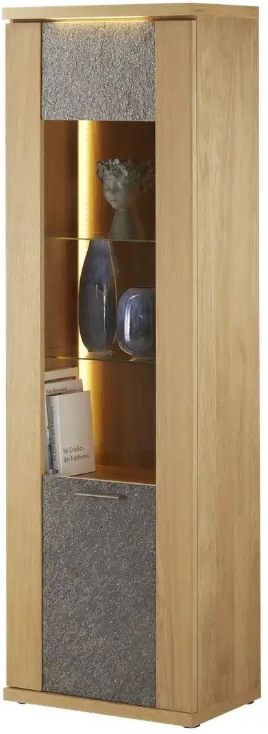 Woodford Vitrine Rock ¦ holzfarben ¦ Maße (cm): B: 65 H: 208 T: 42.0 Schränke > Vitrinen - Höffner
