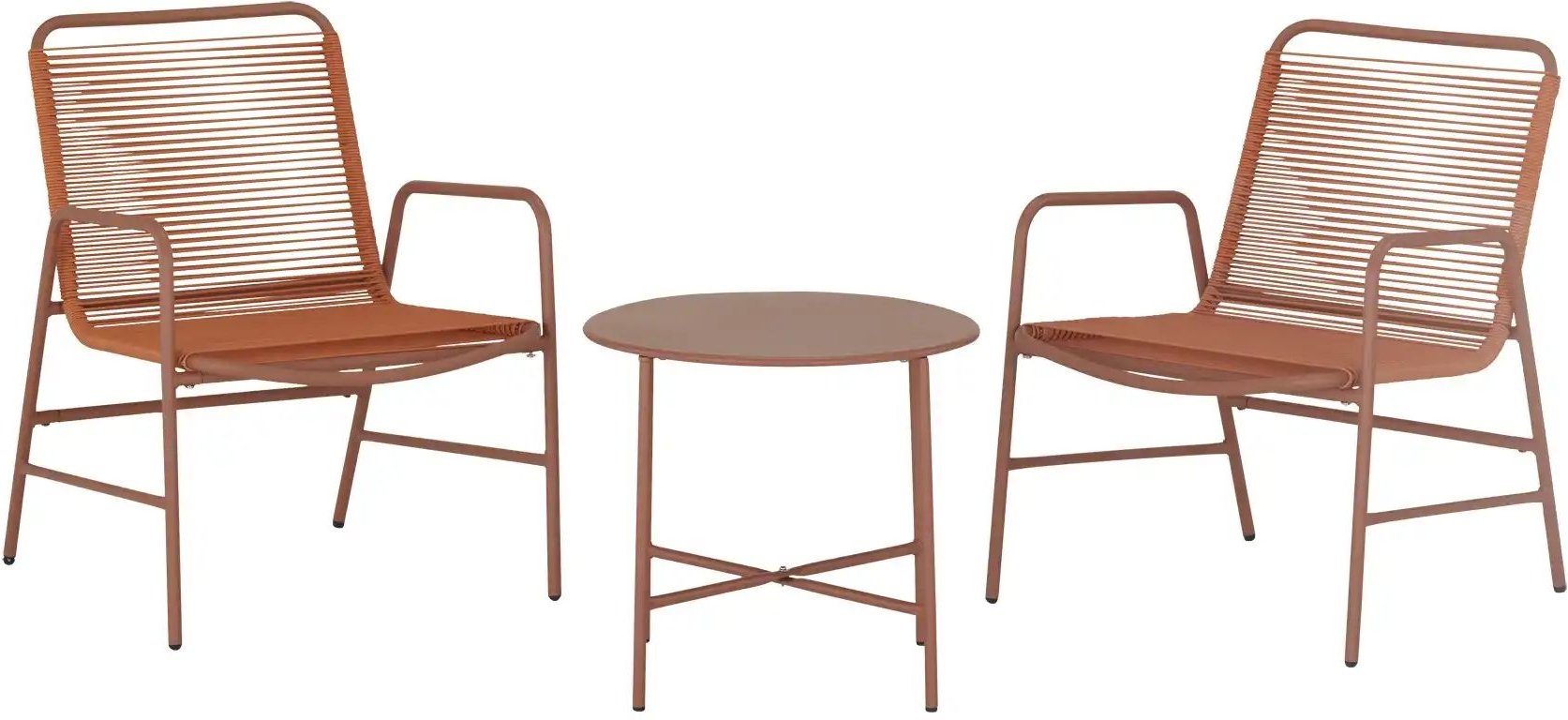 Balkonmöbel-Set Andorra ¦ orange Garten > Gartenmöbel > Gartenmöbelsets - Höffner