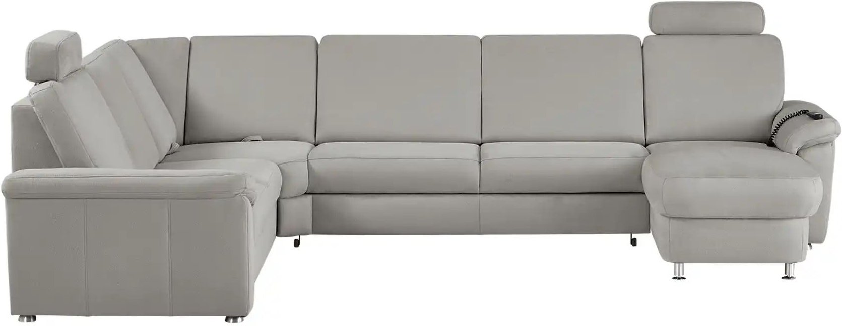 Thumbnail - meinSofa Wohnlandschaft Mikrofaser Rita ¦ grau ¦ Maße (cm): H: 91 Polstermöbel > Sofas > Wohnlandschaften - Höffner