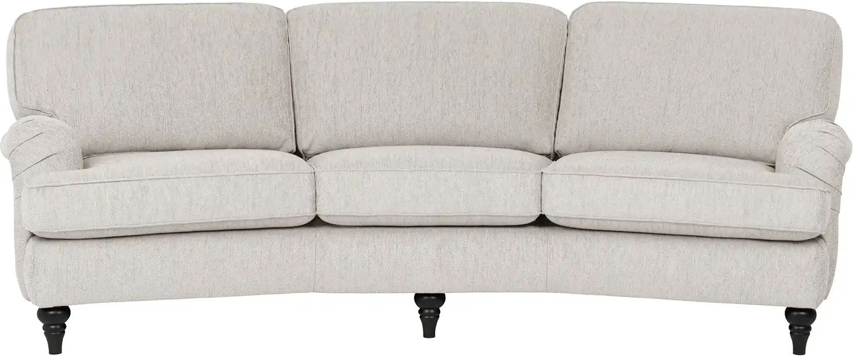 SOHO Sofa  Birmingham ¦ silber ¦ Maße (cm): B: 253 H: 85 T: 120.0 Polstermöbel > Sofas > 3-Sitzer - Höffner