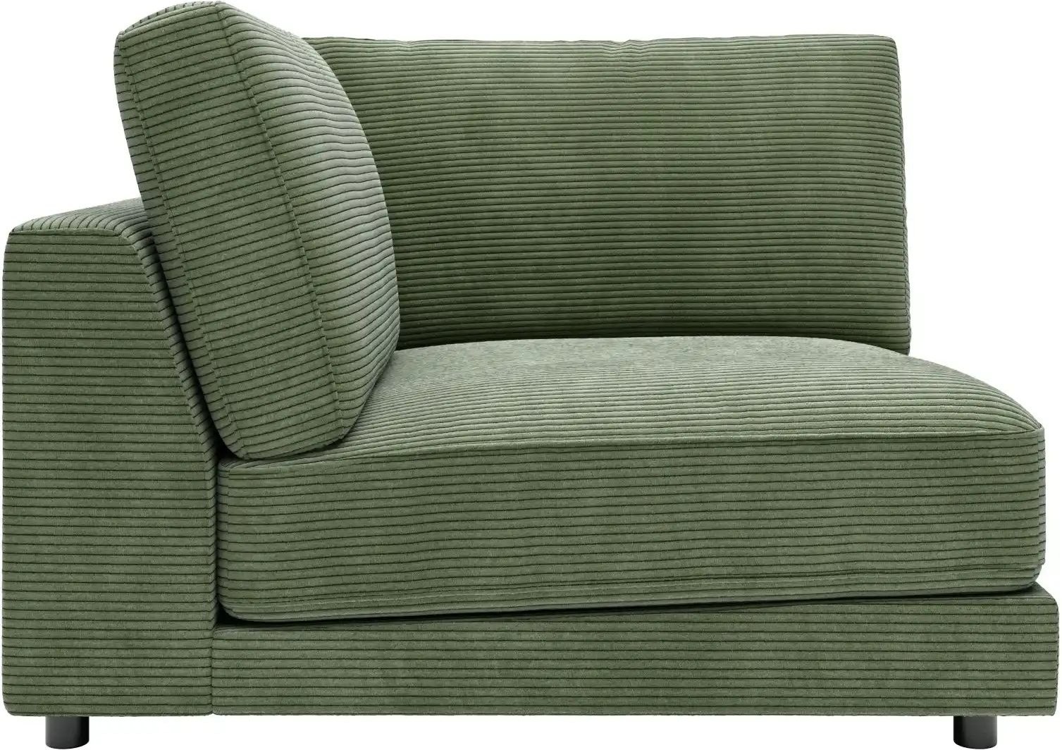 Jette Home Element Ecke in Cord Sila ¦ grün ¦ Maße (cm): B: 120 H: 85 T: 125.0 Polstermöbel > Sofas > Modulsofas - Höffn...