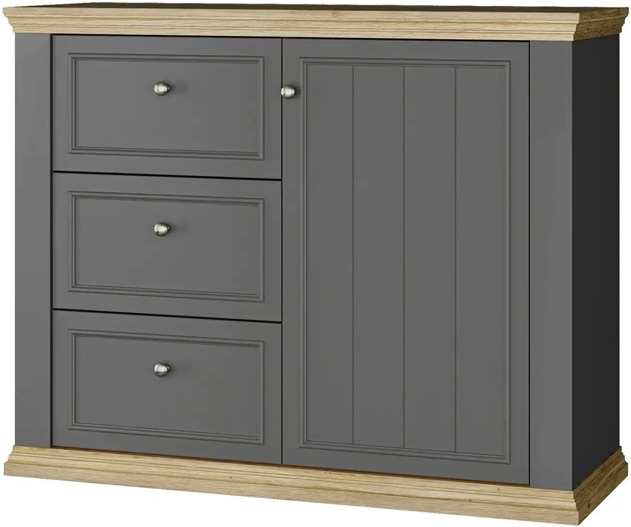Kommode Countryside ¦ grau ¦ Maße (cm): B: 119,5 H: 95,3 T: 43.5 Kommoden & Sideboards > Kommoden - Höffner